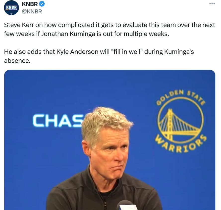 开云体育登录-NBA球员伤情：勇士队主力受伤缺席下场比赛